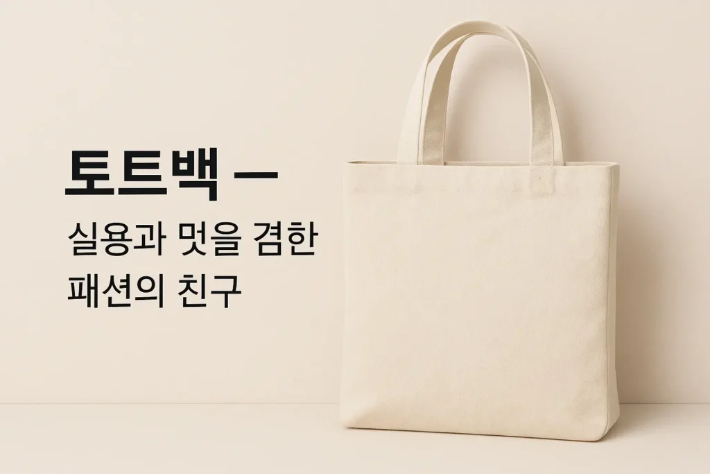 토트백 영어로? 토뜻과 유래부터 스타일 활용법
